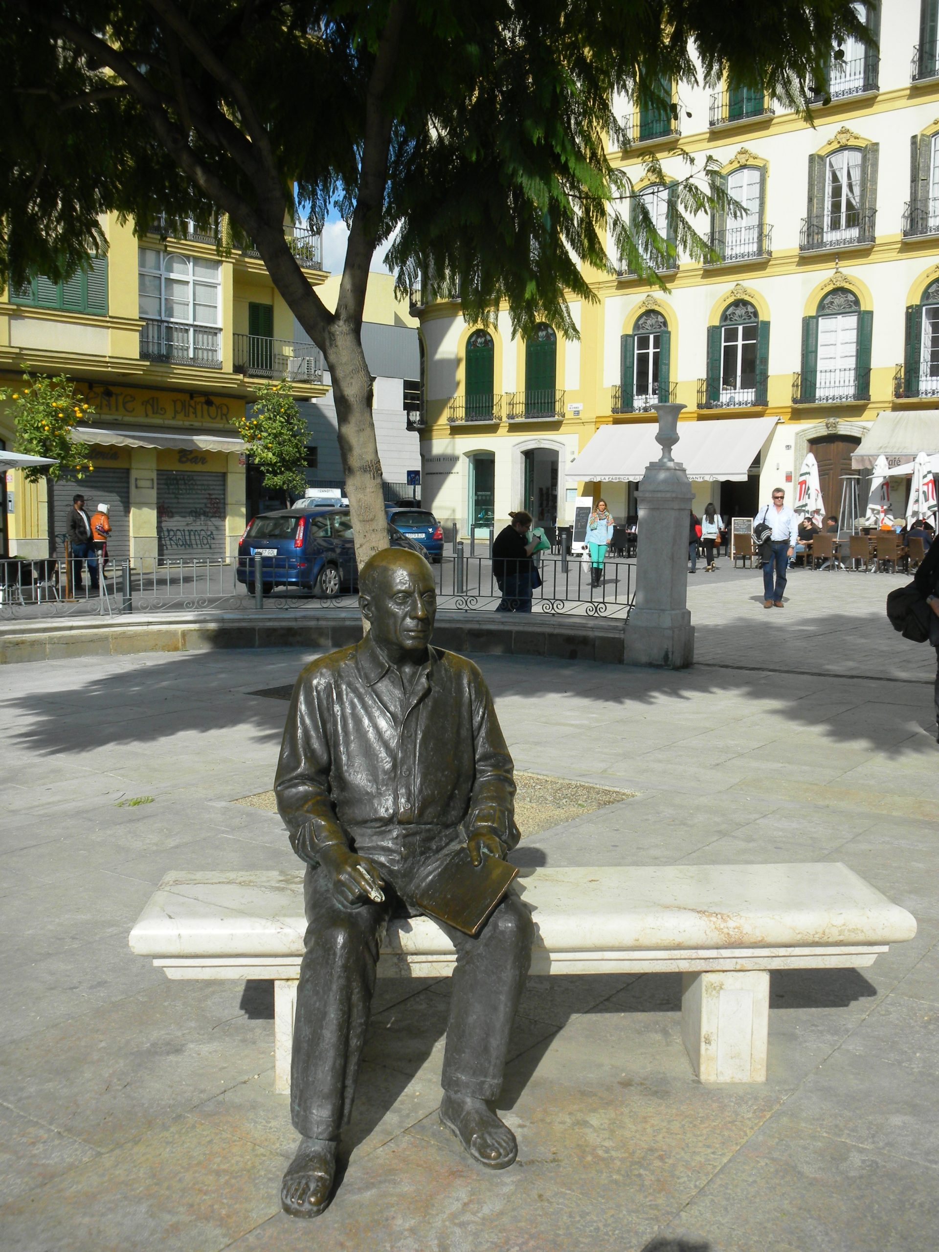 Picasso in Plaza de la Merced, Malaga
